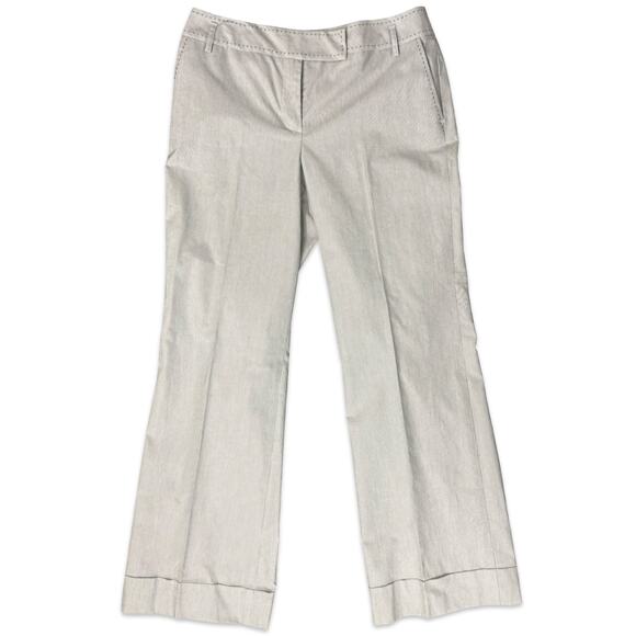 LOFT White Black Thin Pinstripe Blazer sz 12P Wide Leg sz 8 Pant Suit NEW Tags - Picture 16 of 16